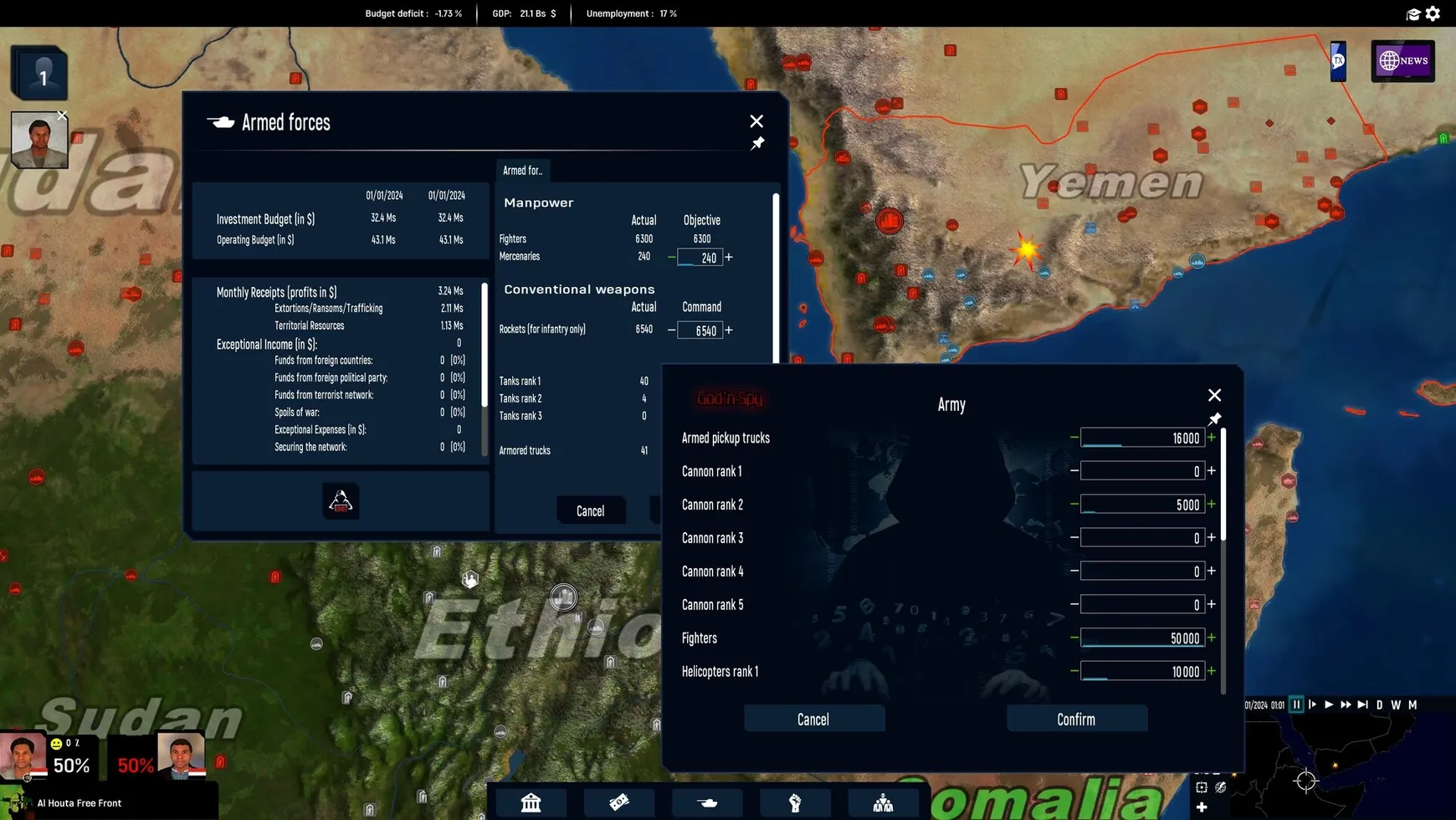 God'n Spy Addon for Geopolitical Simulator 2026 Edition