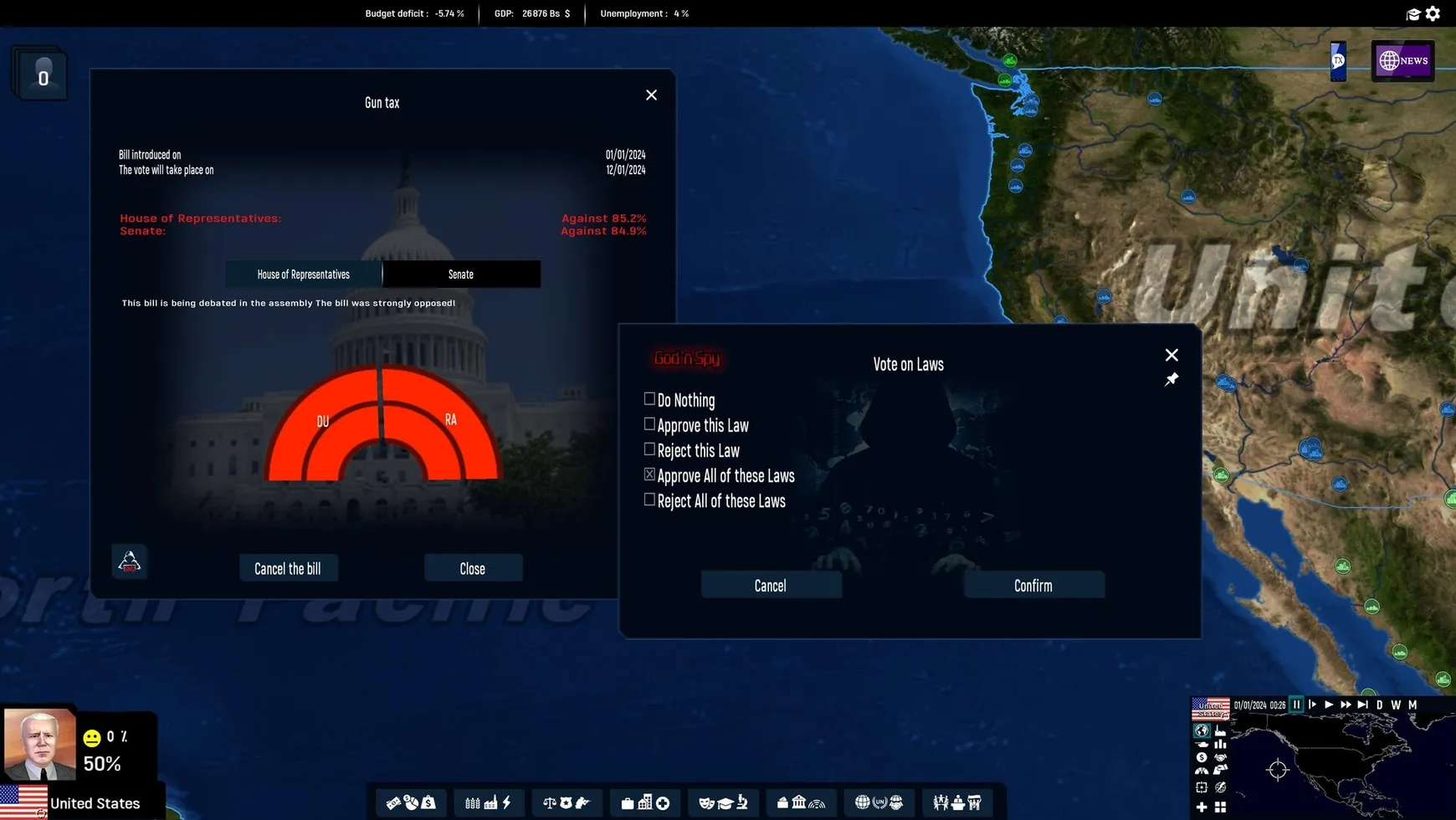 God'n Spy Addon for Geopolitical Simulator 2026 Edition