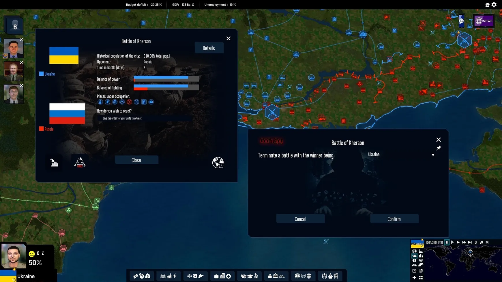 God'n Spy Addon for Geopolitical Simulator 2026 Edition