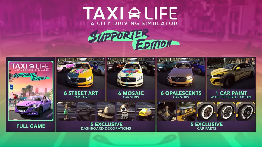 Taxi Life: A City Driving Simulator - Supporter Pack
